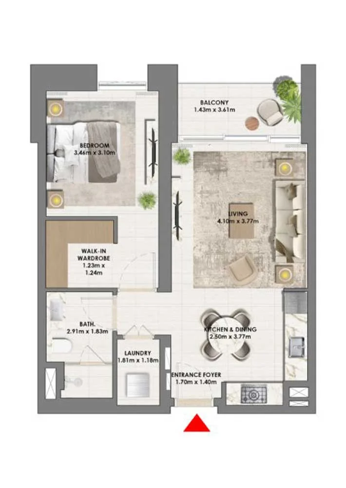1-Bedroom Apartments