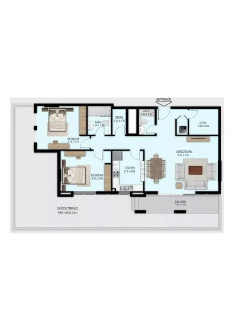 2-Bedroom Apartment