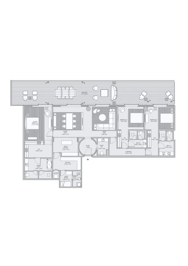3-Bedroom Apartment