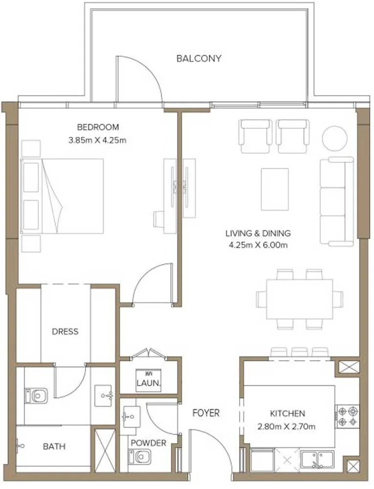 1-Bedroom Apartments