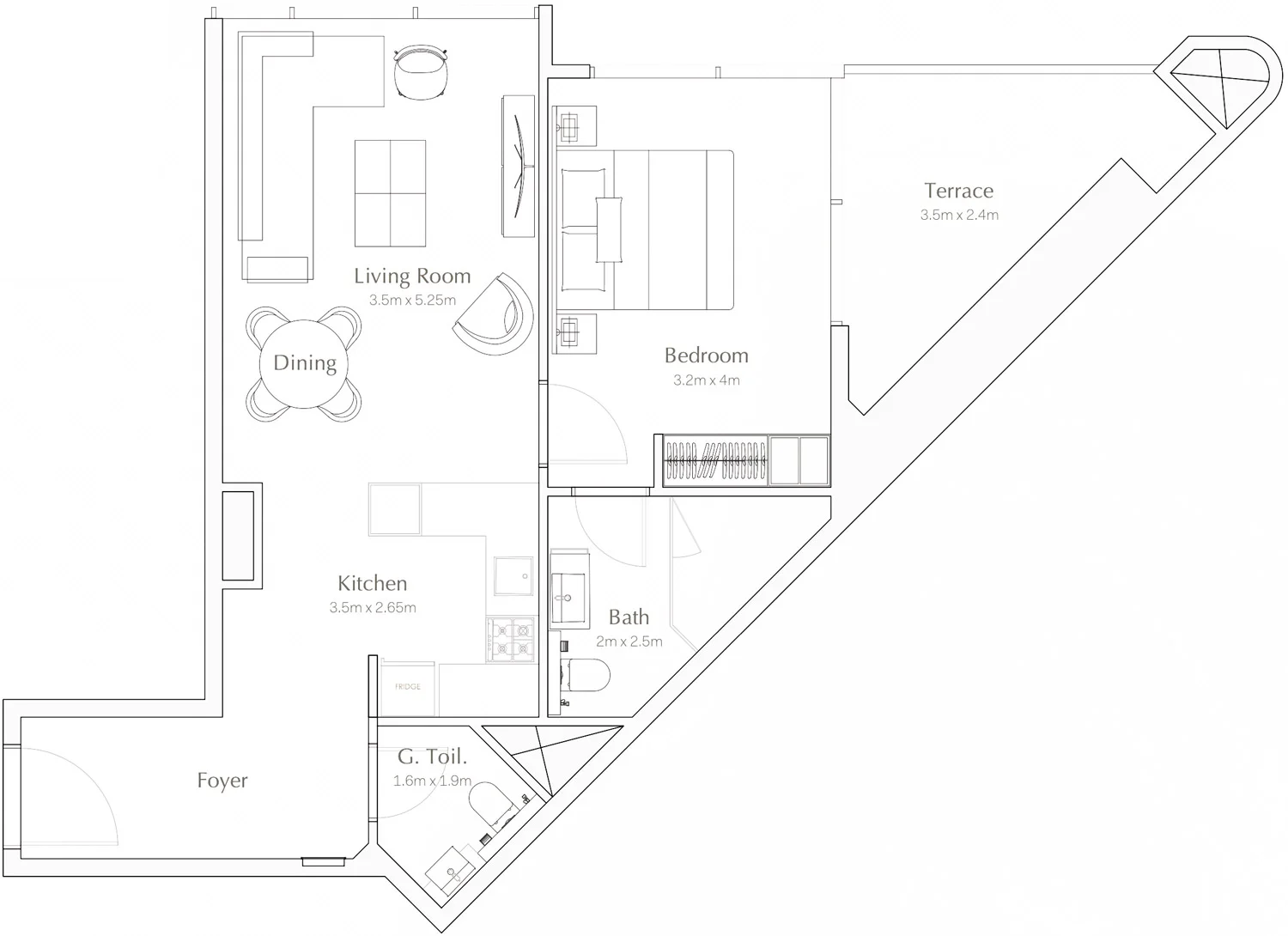 1-Bedroom Unit