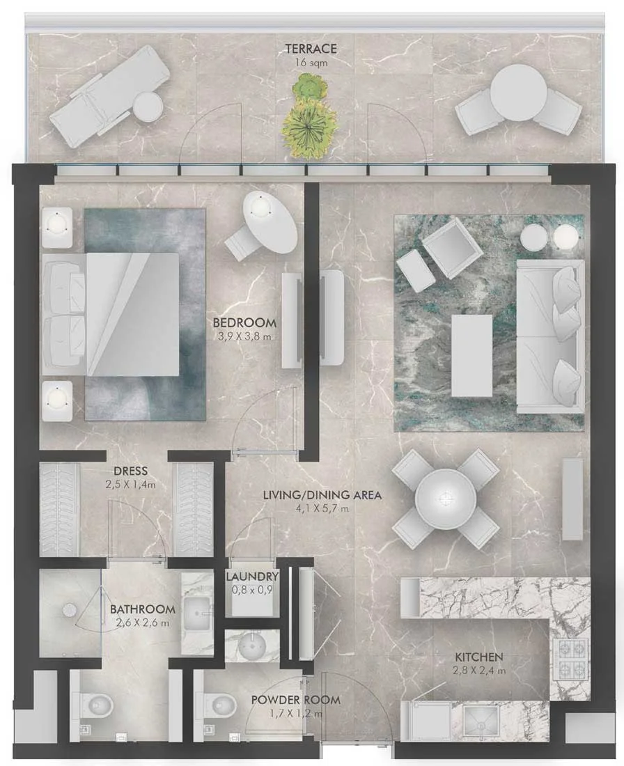 1 Bedroom Apartment