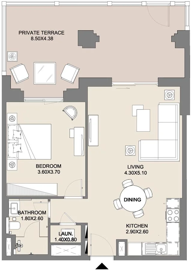 1 Bedroom Apartment