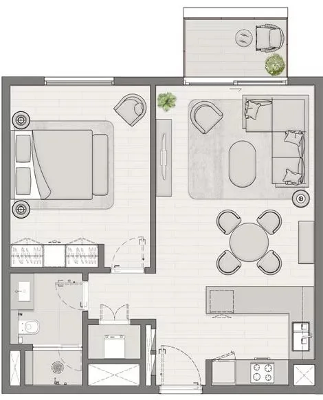 1-Bedroom Apartment