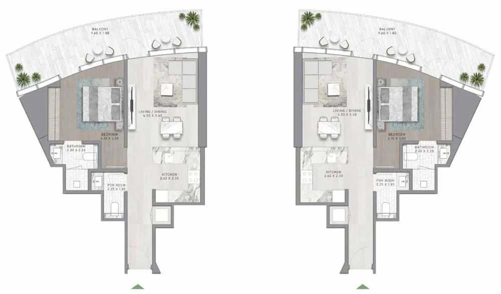 1 Bedroom Apartment