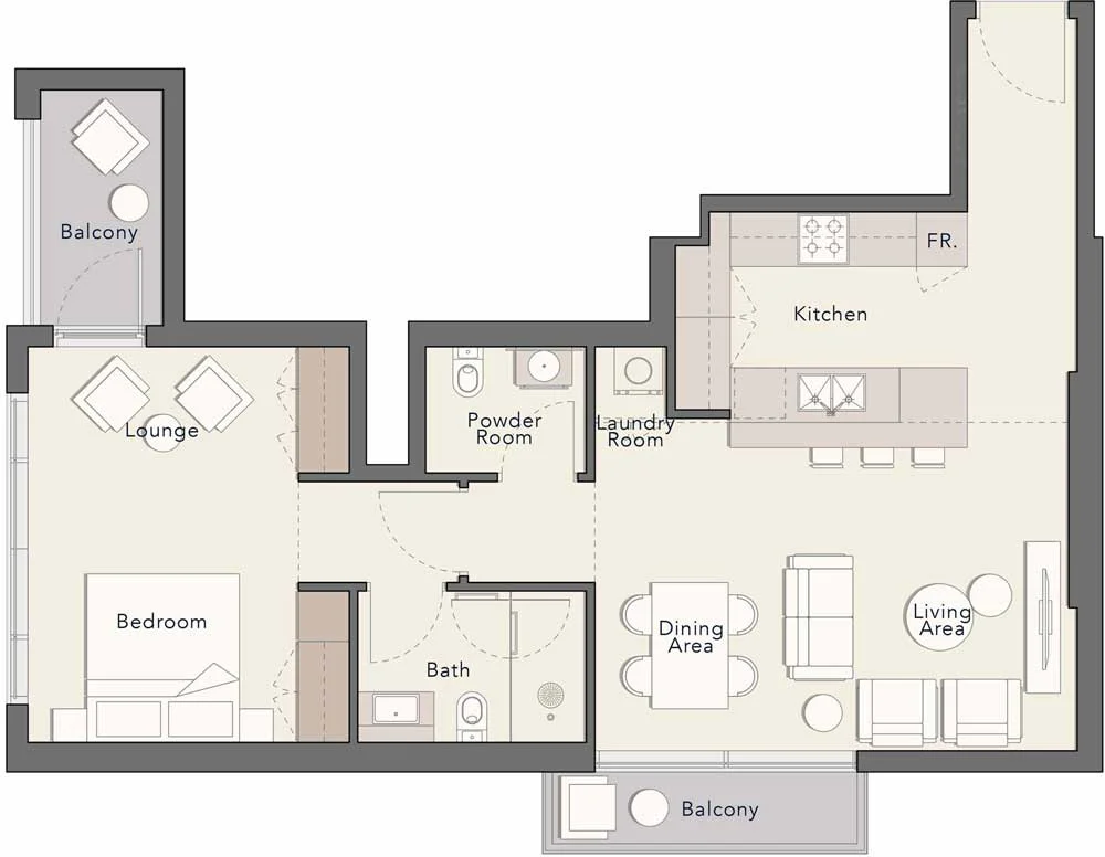 1-Bedroom Apartment