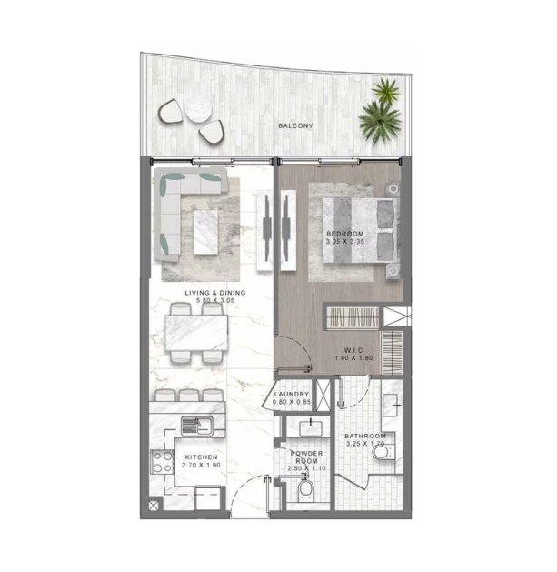 1-Bedroom Apartment