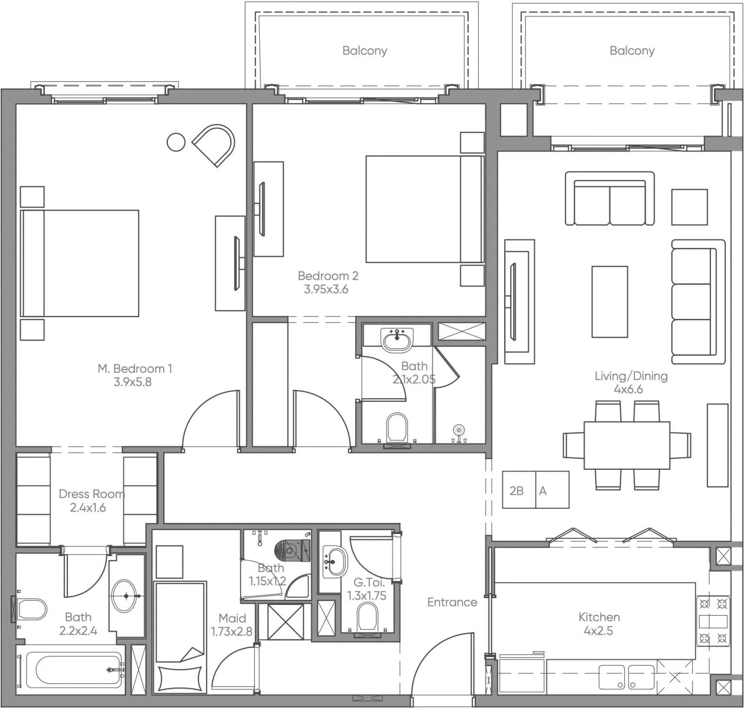 2 Bedroom Apartment