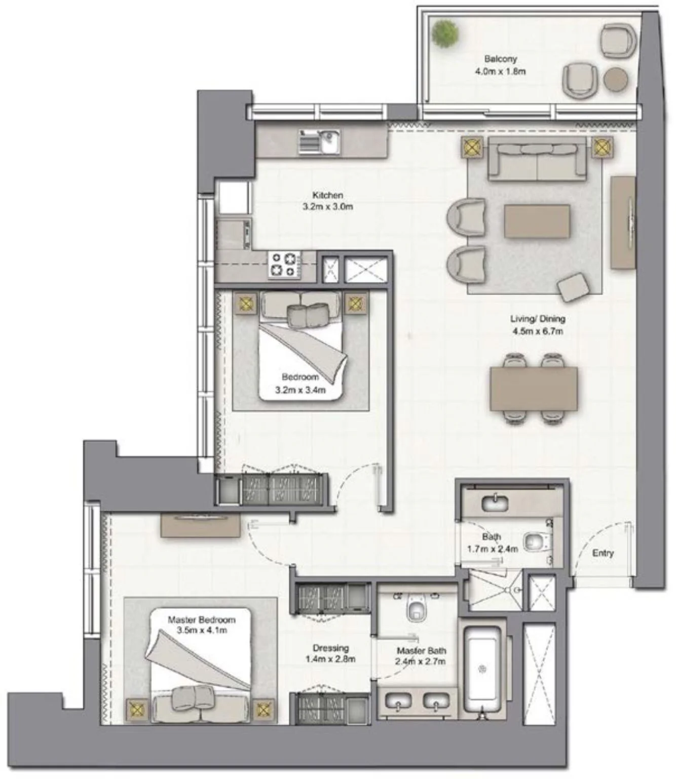 3-Bedroom Unit