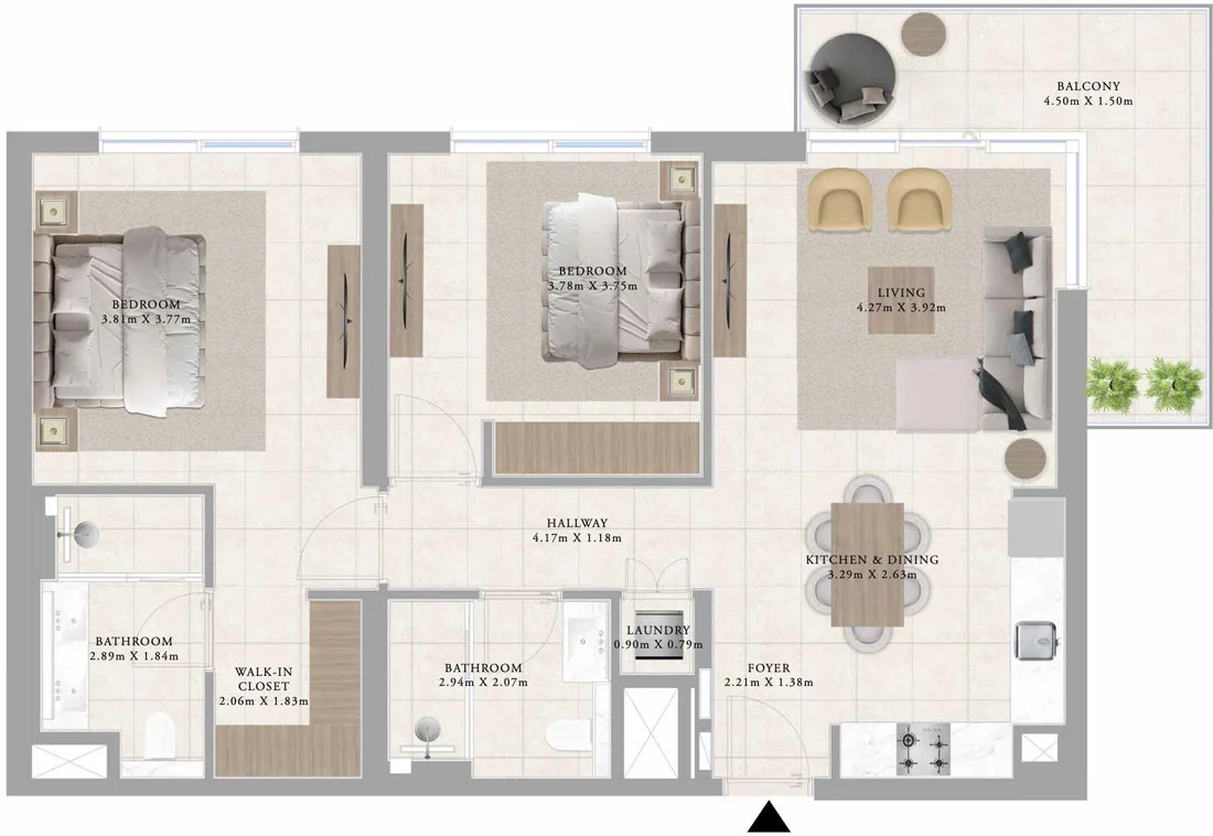 2-Bedroom Apartment