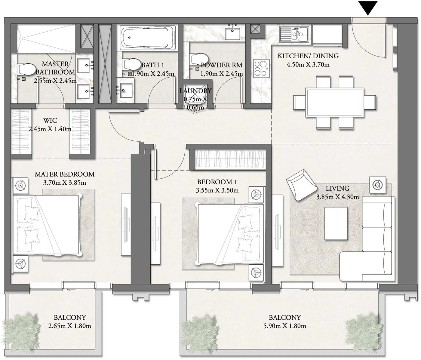 2-Bedroom Apartment