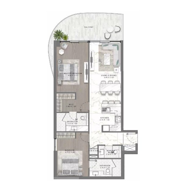 2-Bedroom Apartment