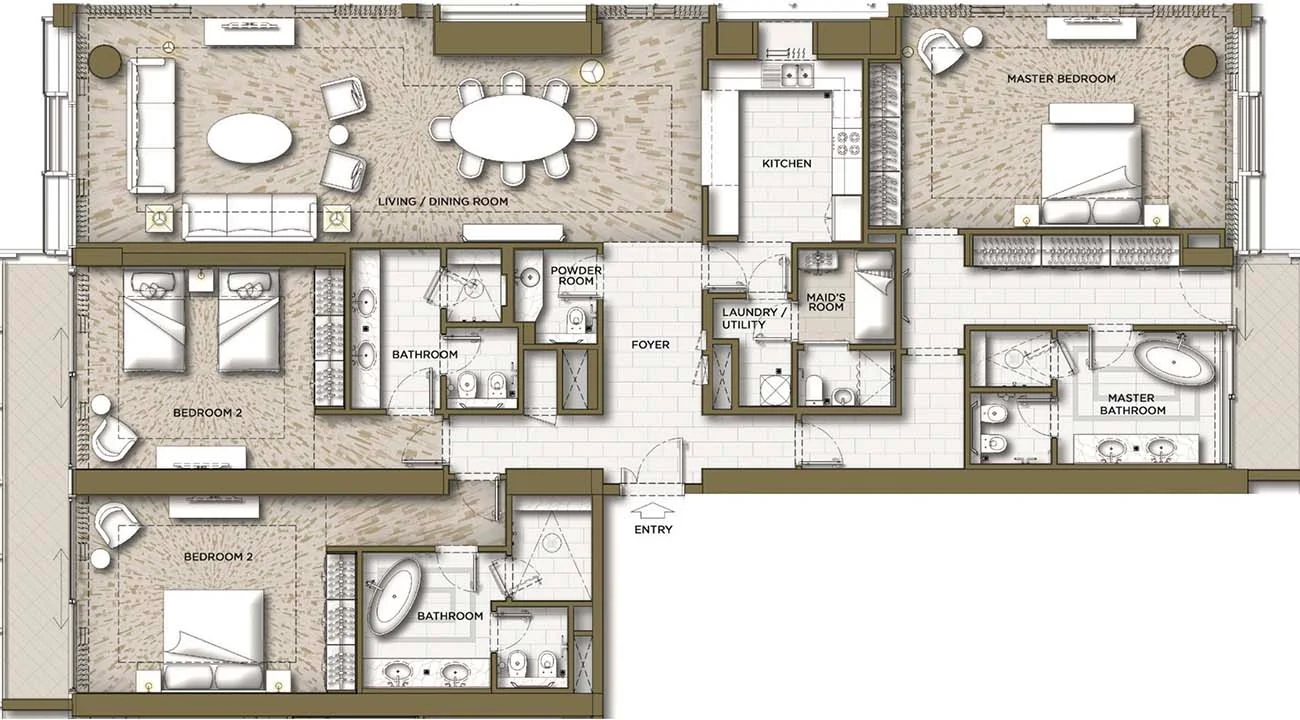 4-Bedroom Apartment