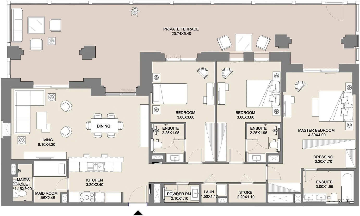 3 Bedroom Apartment