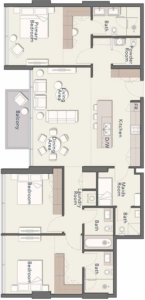 3-Bedroom Apartment