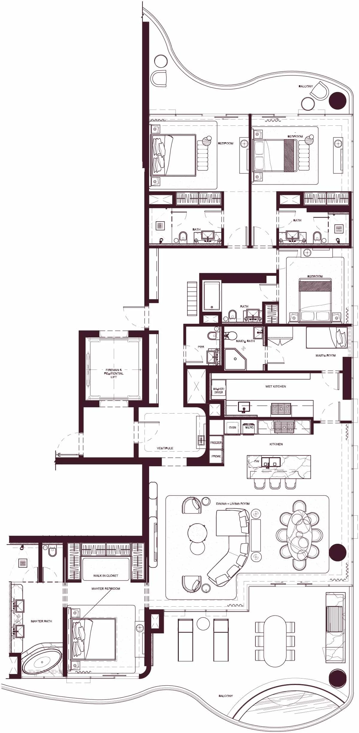 4 Bedroom Apartment