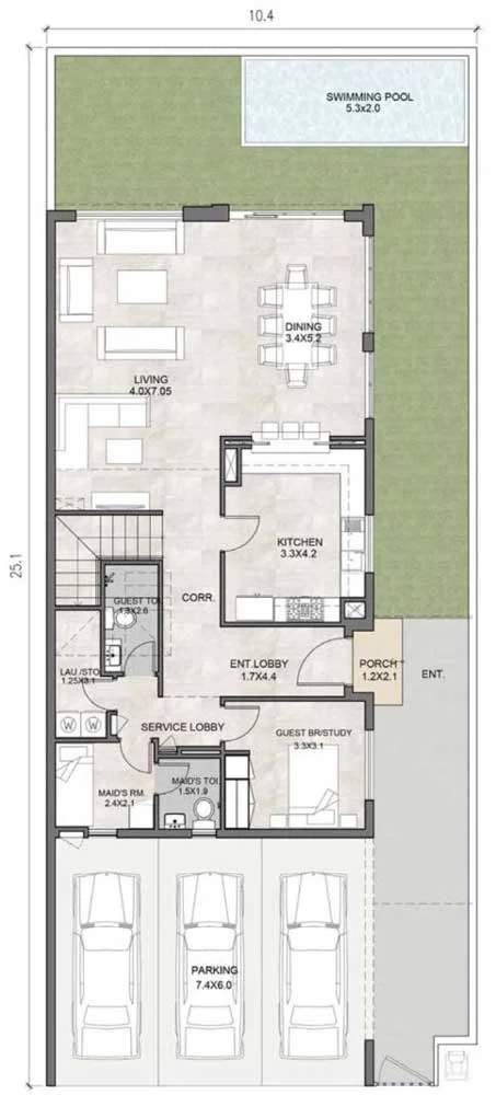 4 Bedroom Townhouse