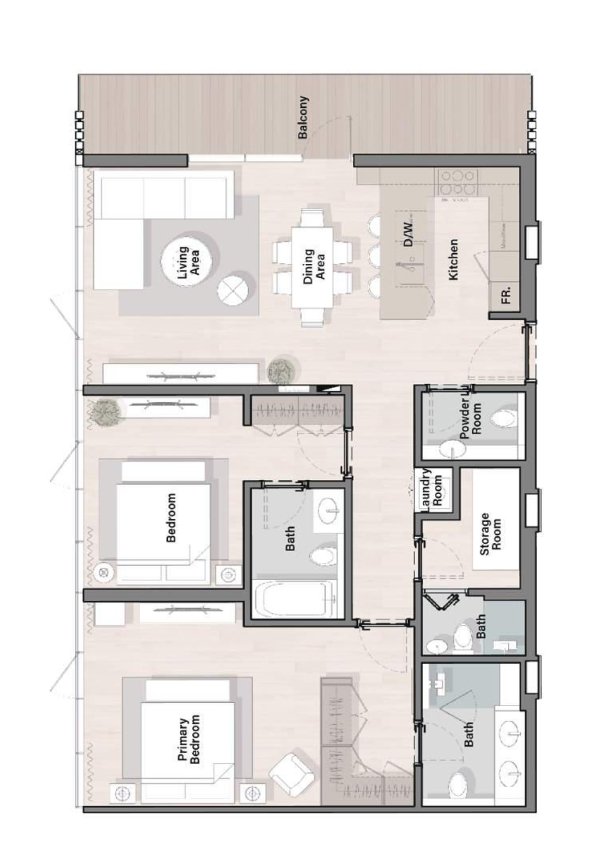 2-Bedroom Apartment