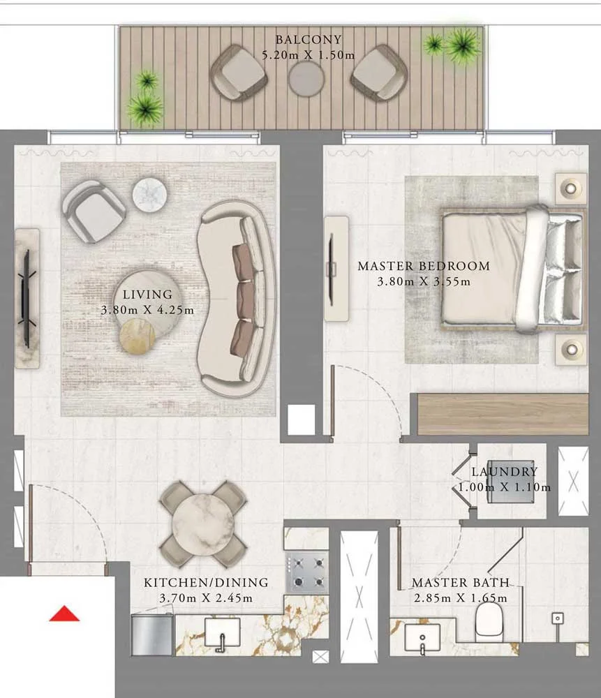 1-Bedroom Apartment