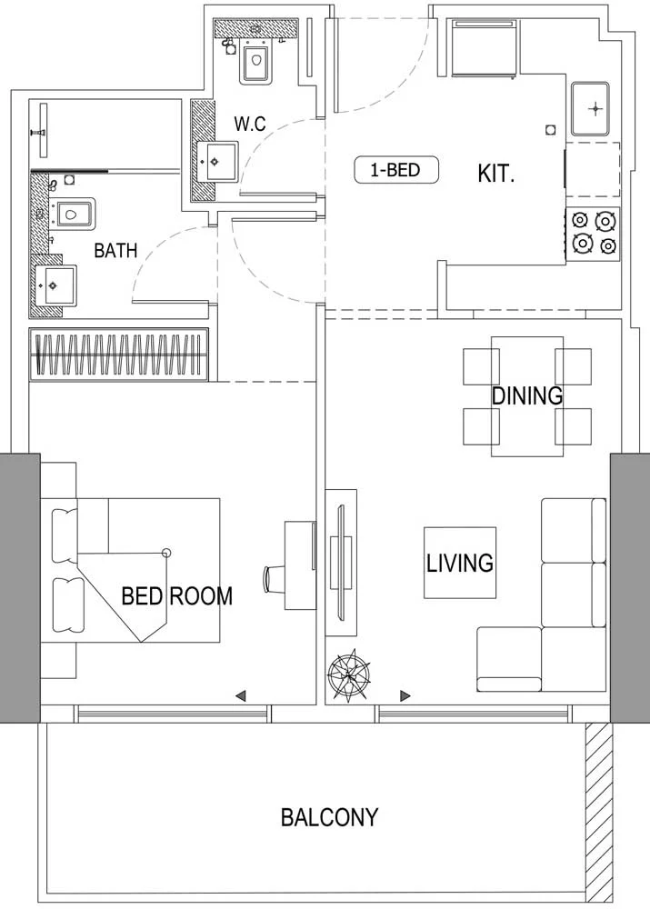 1-Bedroom Apartment