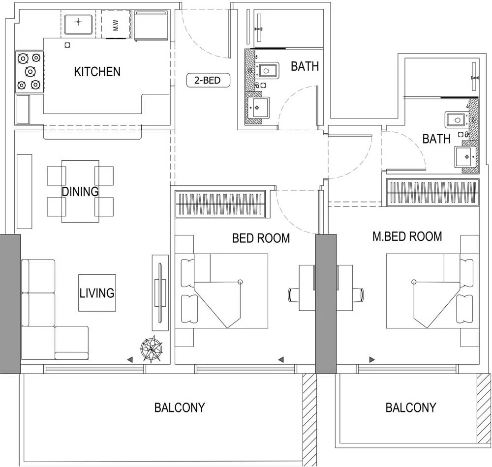 2-Bedroom Apartment
