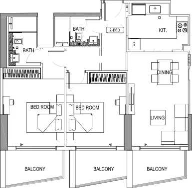 2-Bedroom Apartment