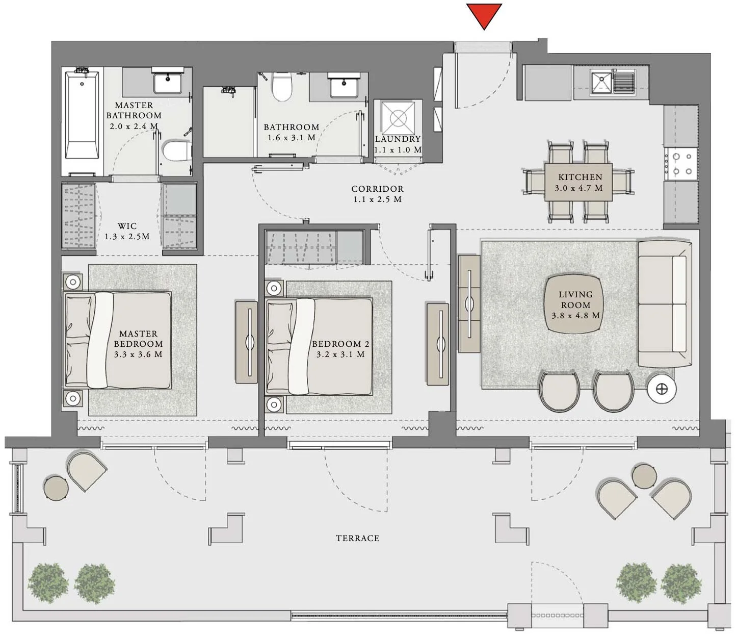 2-Bedroom Apartment