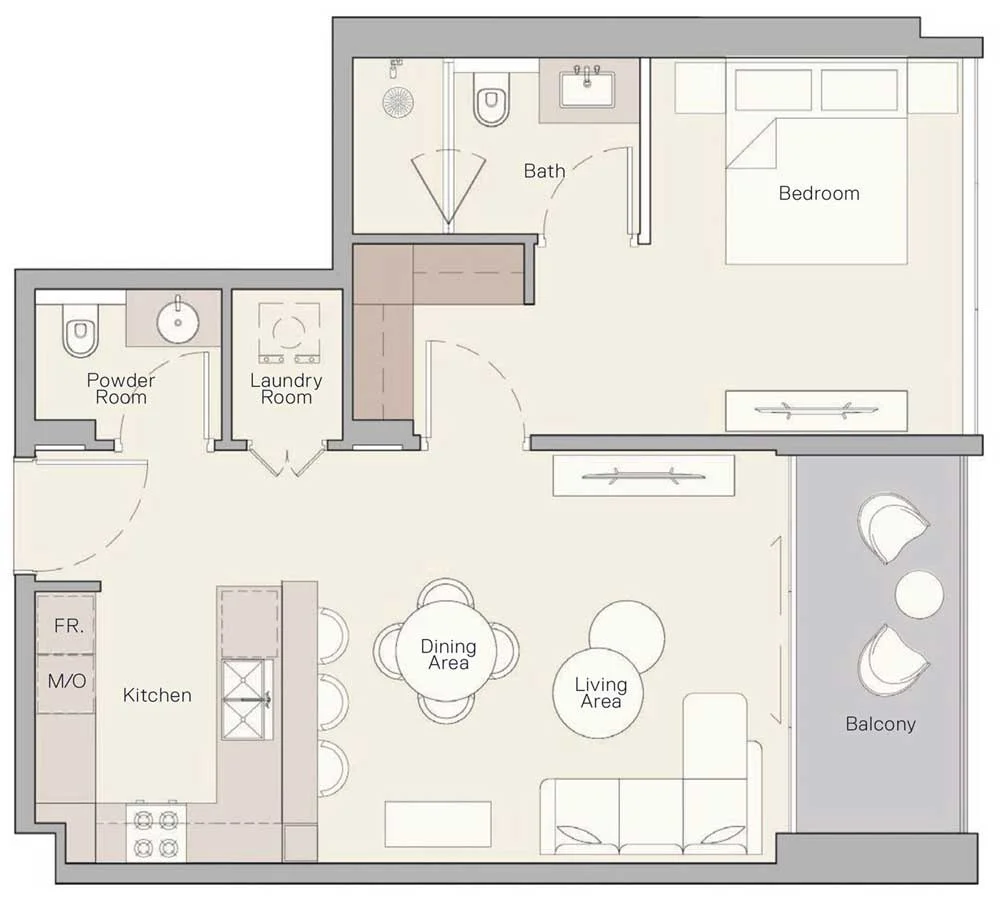 1-Bedroom Unit