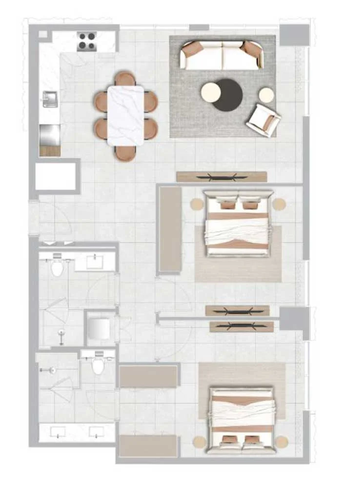 2-Bedroom Apartment