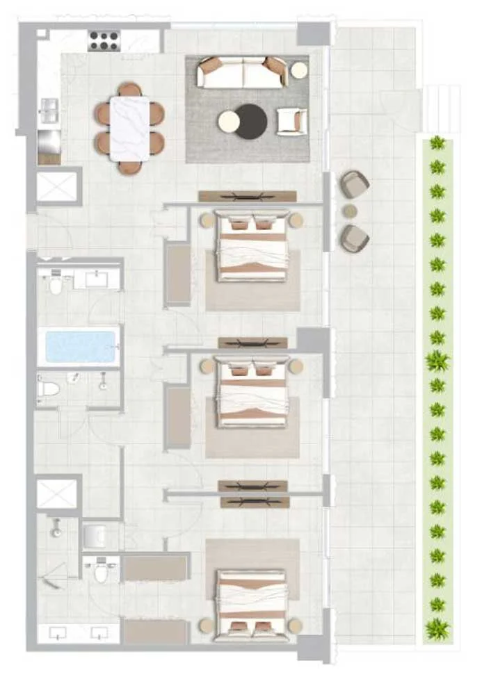 3-Bedroom Apartment