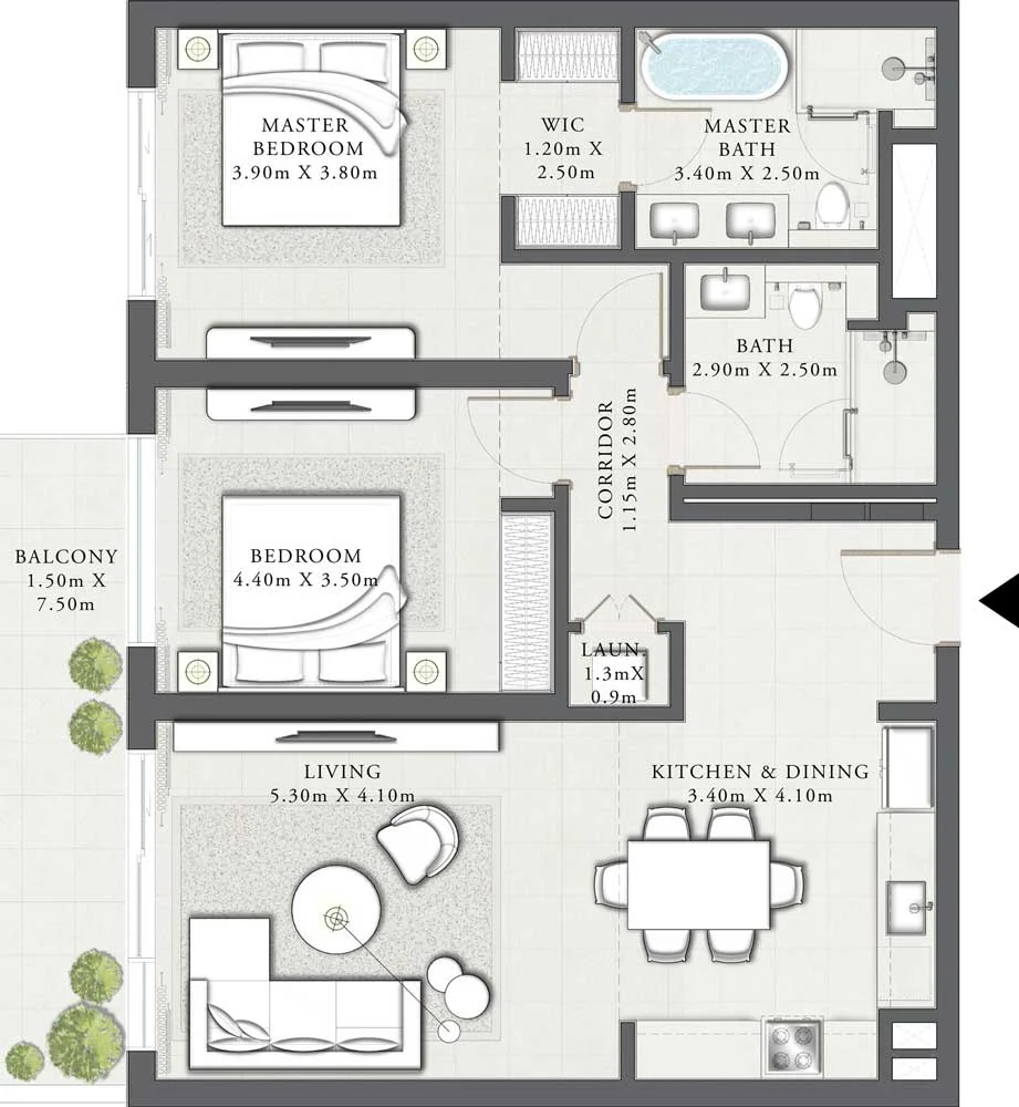 2-Bedroom Unit