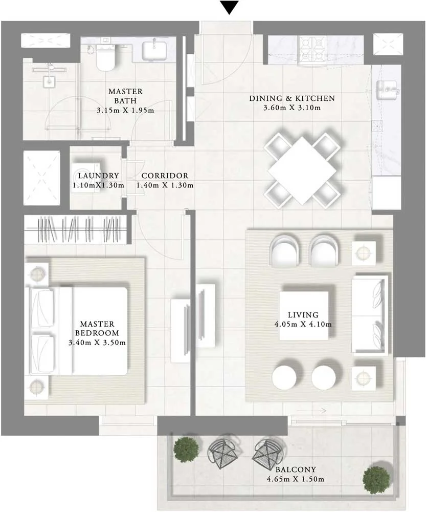 1-Bedroom Units