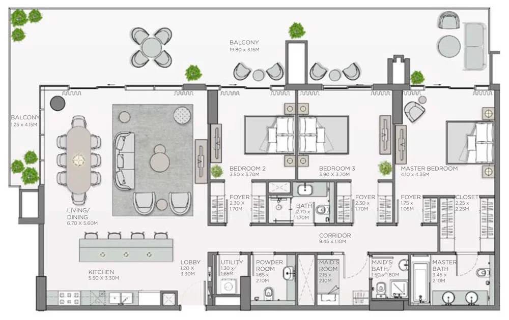 3 Bedroom Apartment