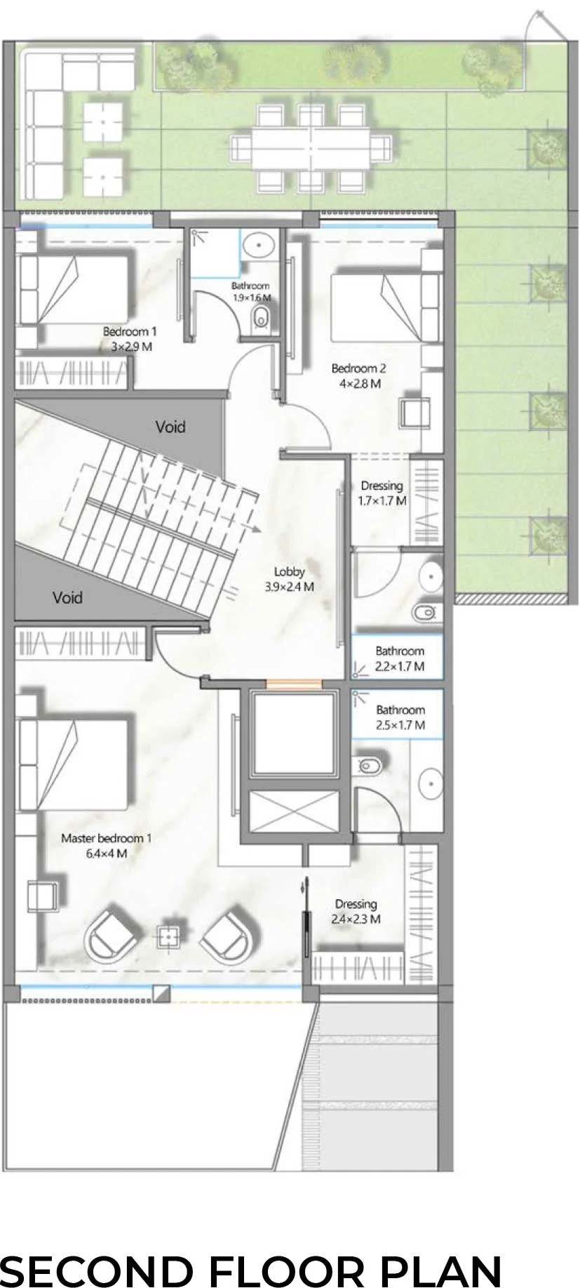 Second Plans of Al Barari IXORA