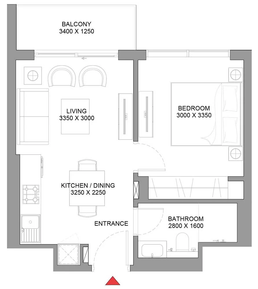 1-Bedroom Units