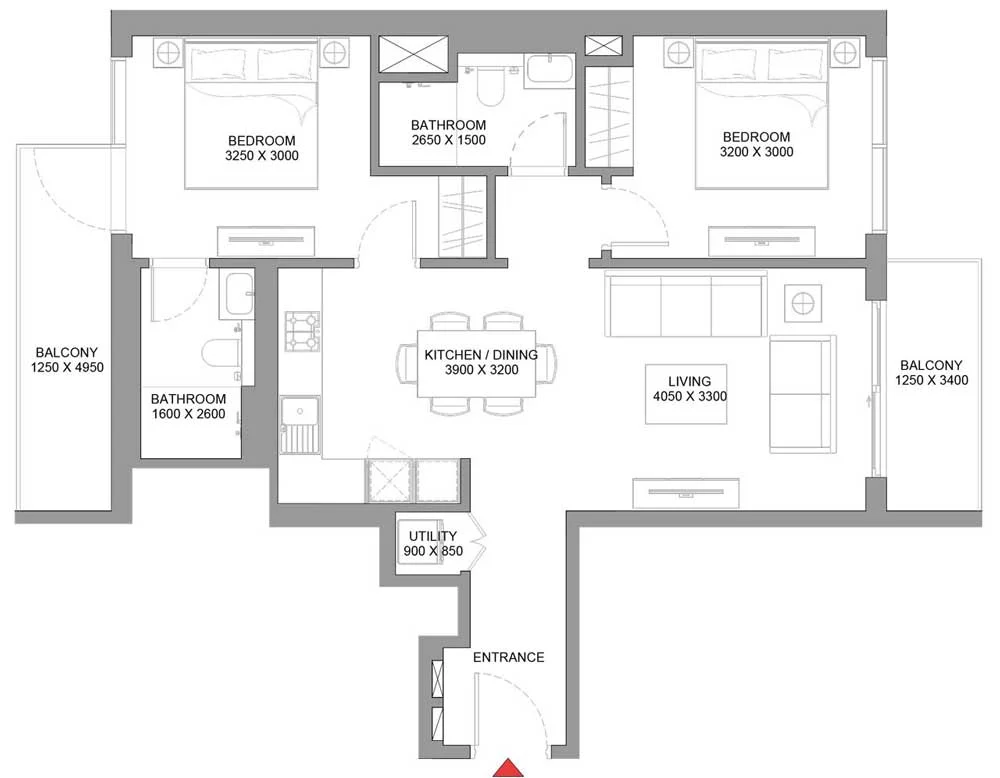 2-Bedroom Units