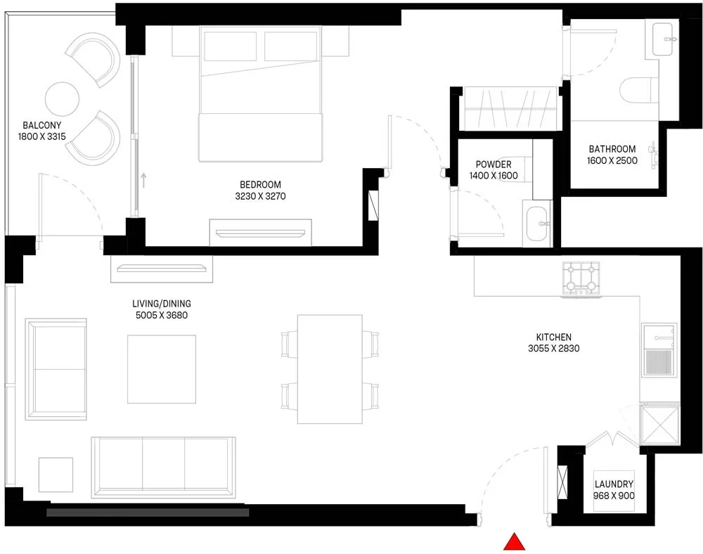 1 Bedroom Apartment