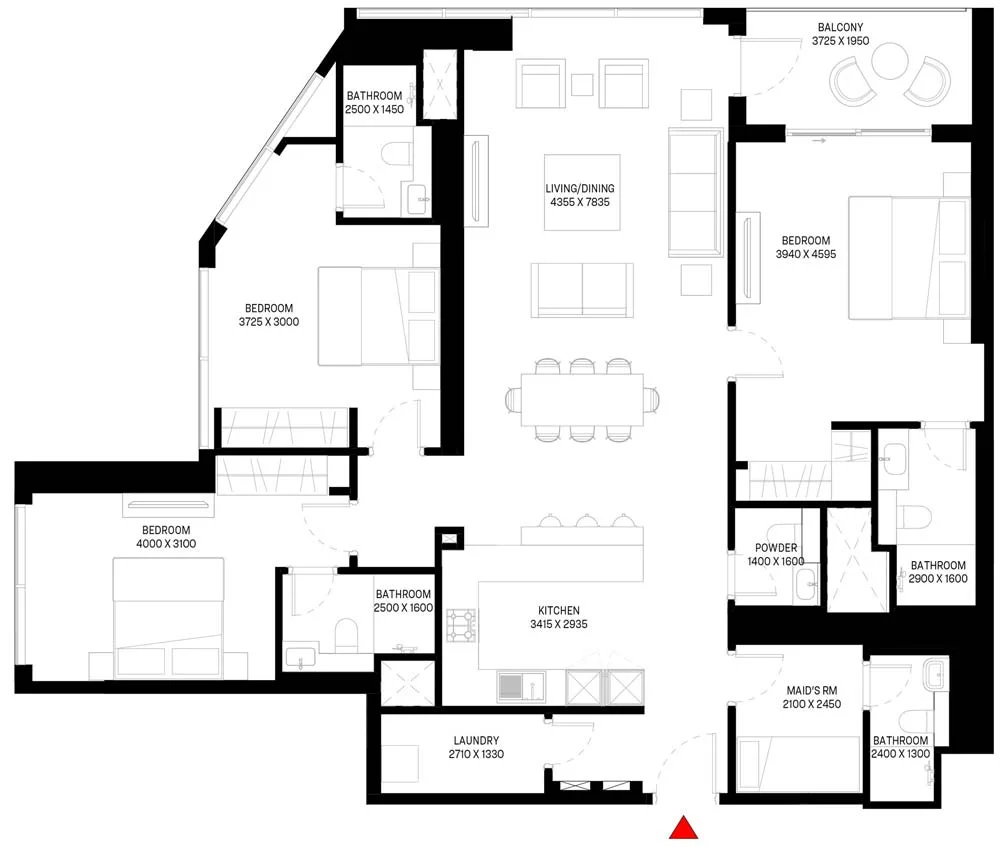 3 Bedroom Apartment