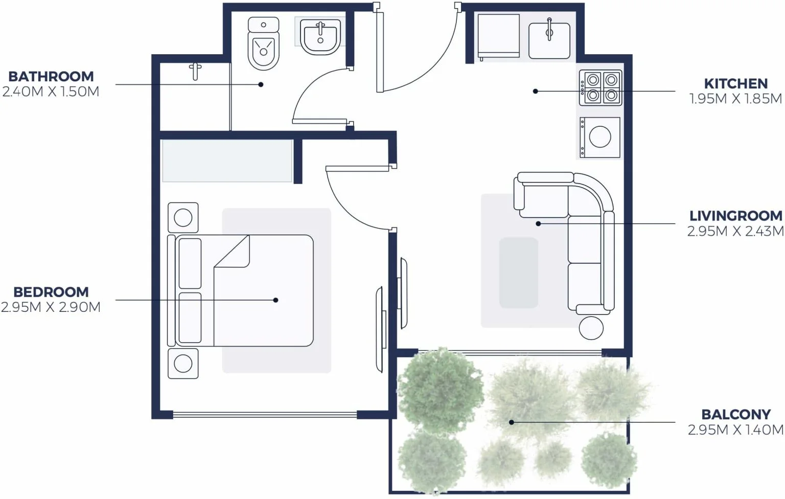1 BR