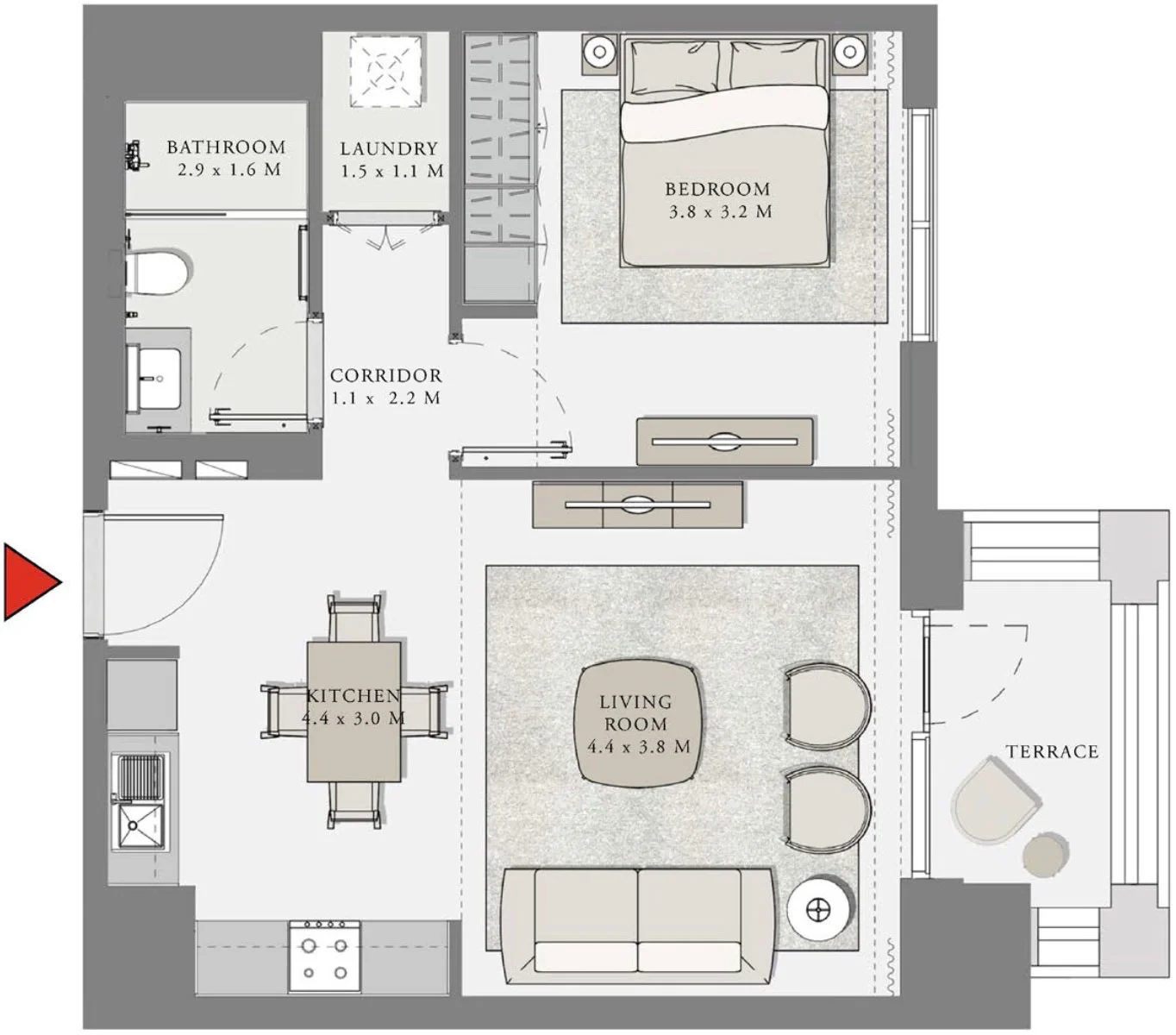 1 BR