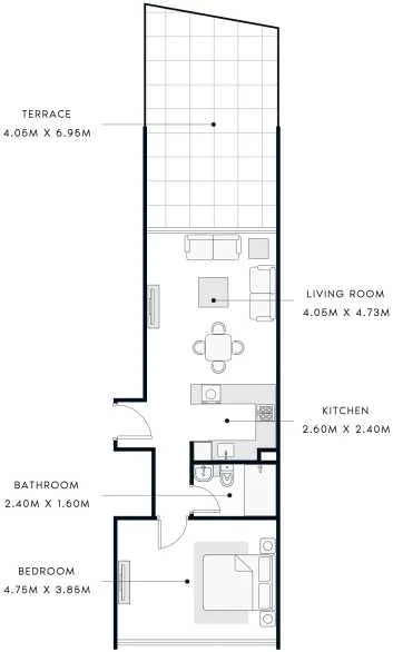 1 BR Apartment
