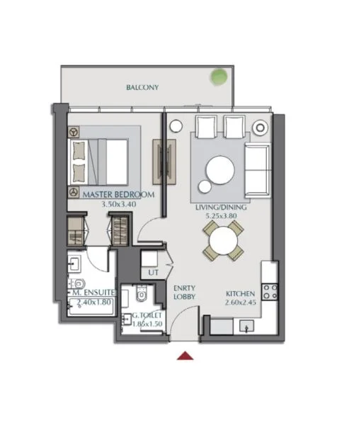 1 BR Apartment