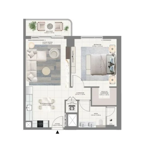 1 BR Apartment