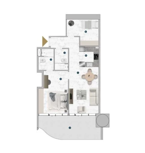 1 BR Apartment