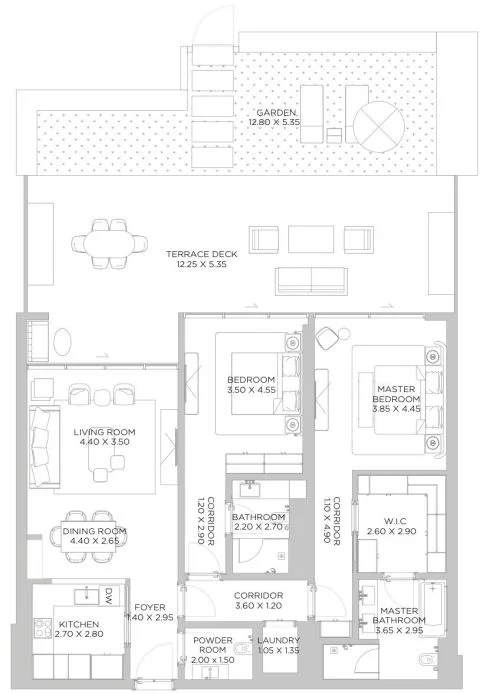 2 BR Apartment