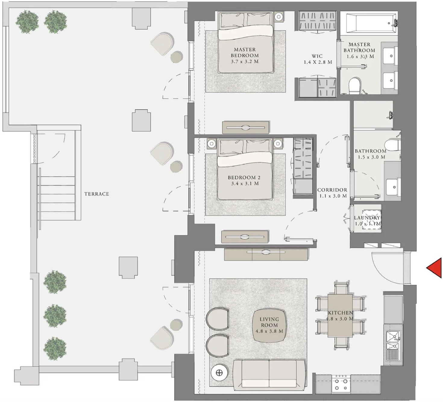 2 BR