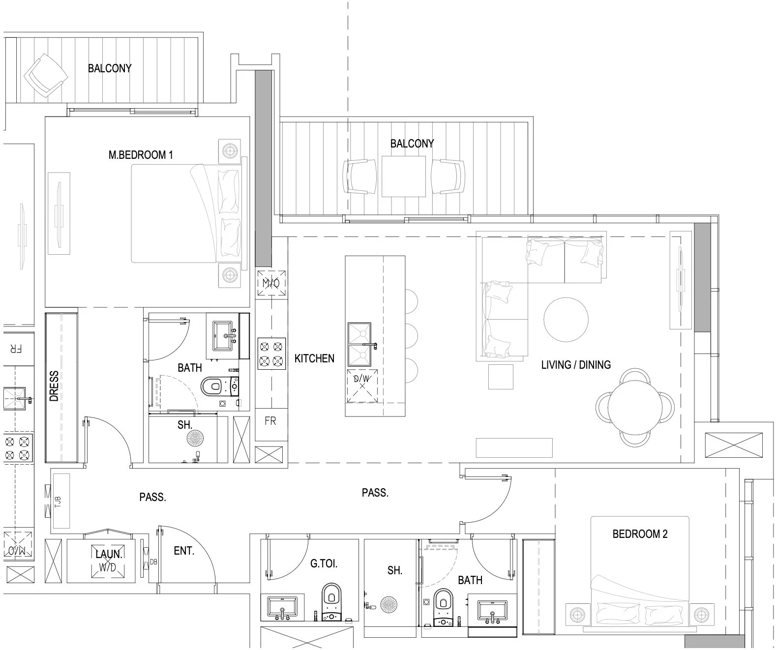 2 BR