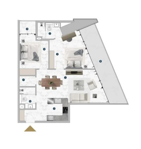 2 BR Apartment