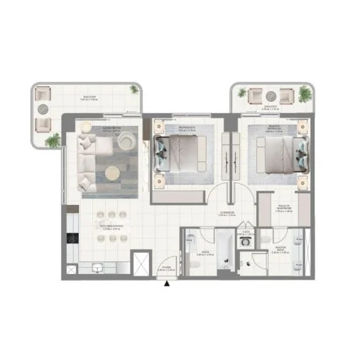 2 BR Apartment