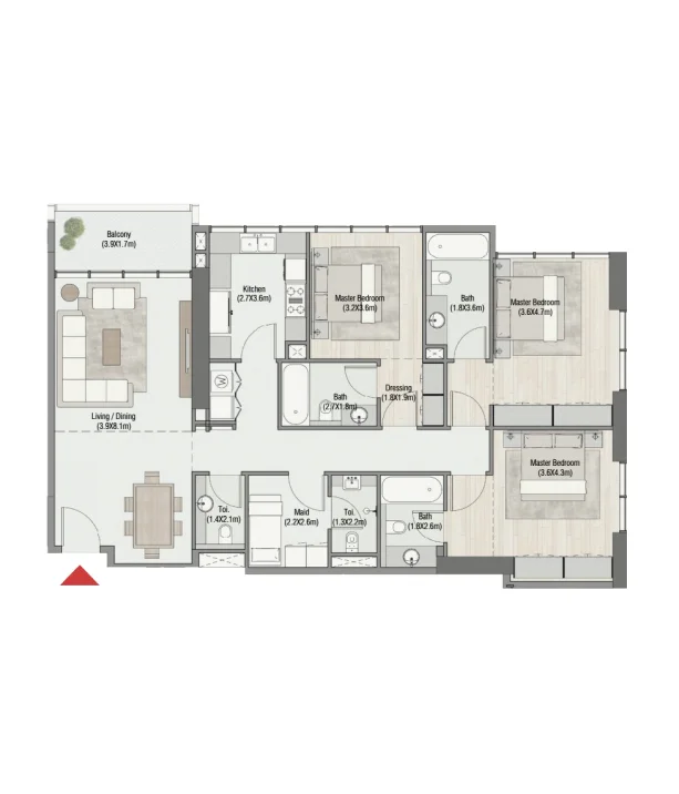 3BR Apartments 